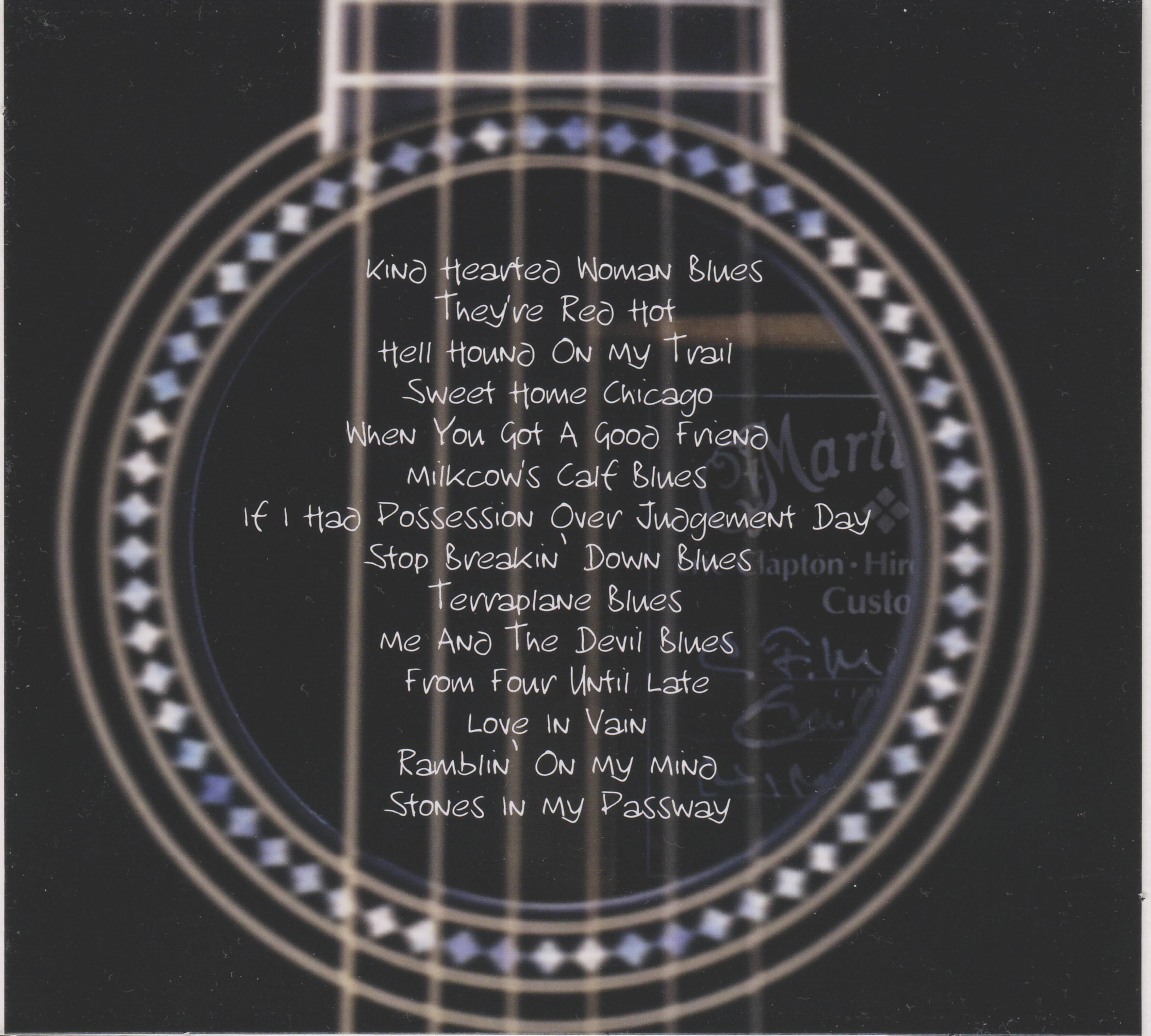 Eric Clapton Sessions For Robert J : Back